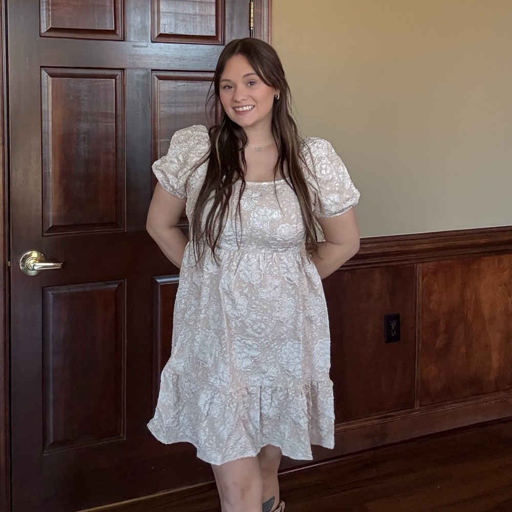 Umgee Floral Puff Sleeve Dress